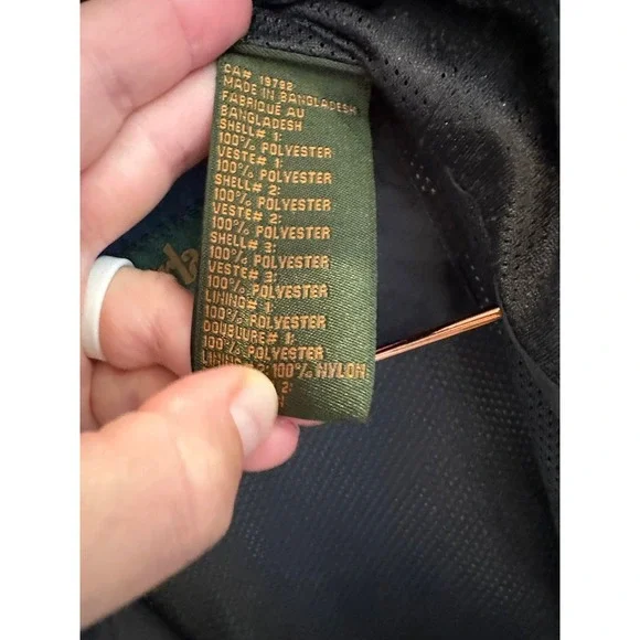 Men's Vintage Timberland Weathergear Windbreaker size M. Hood & zip pockets p - Picture 5 of 8